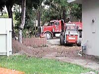Tearing out the Driveway