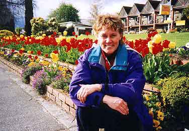 Luann in the Tulips